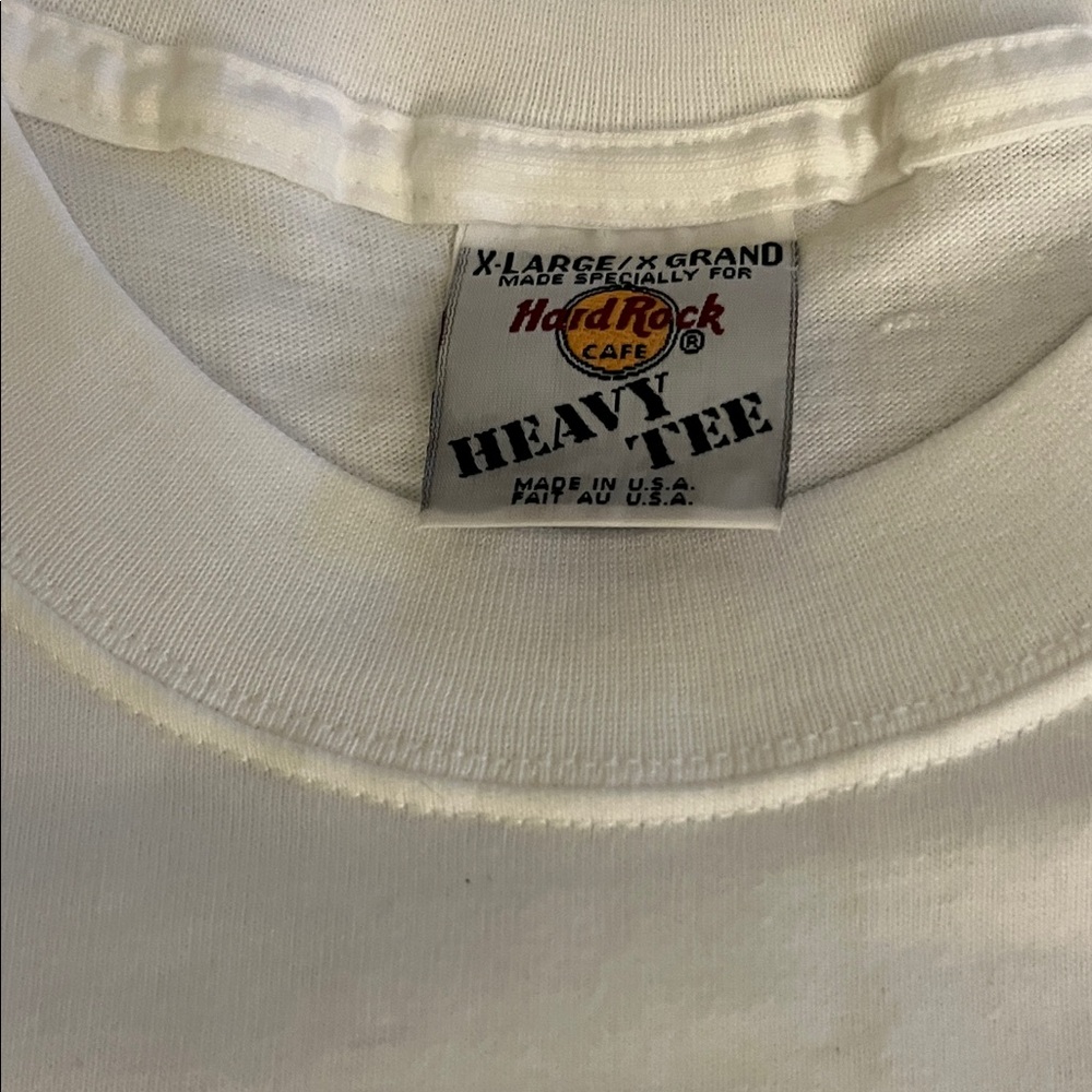 Hard Rock Cafe White Tee with Colorful Logo - Picture 2 of 3
